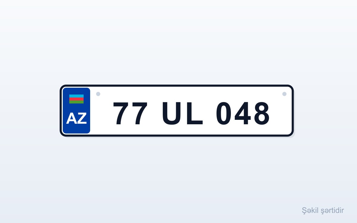 77-UL-048 nömrəsi itib❗️