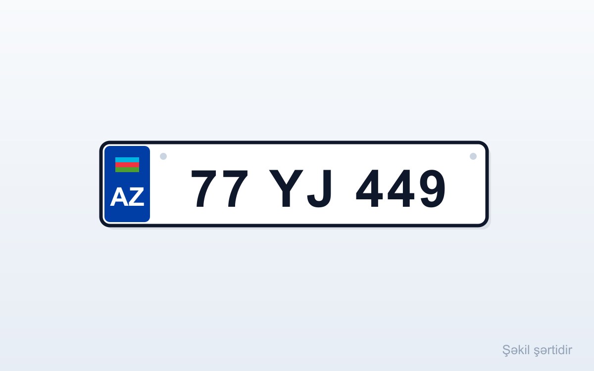 77 YJ 449 nömrə itib