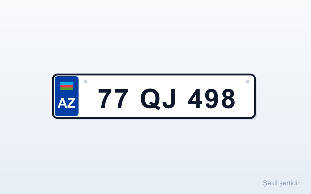 77-QJ-498 nömrəsi itib